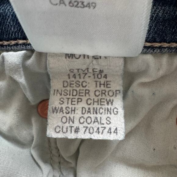 Mother Denim The Insider Crop Step Chew- Dancing On Coals size 27 - Picture 12 of 13